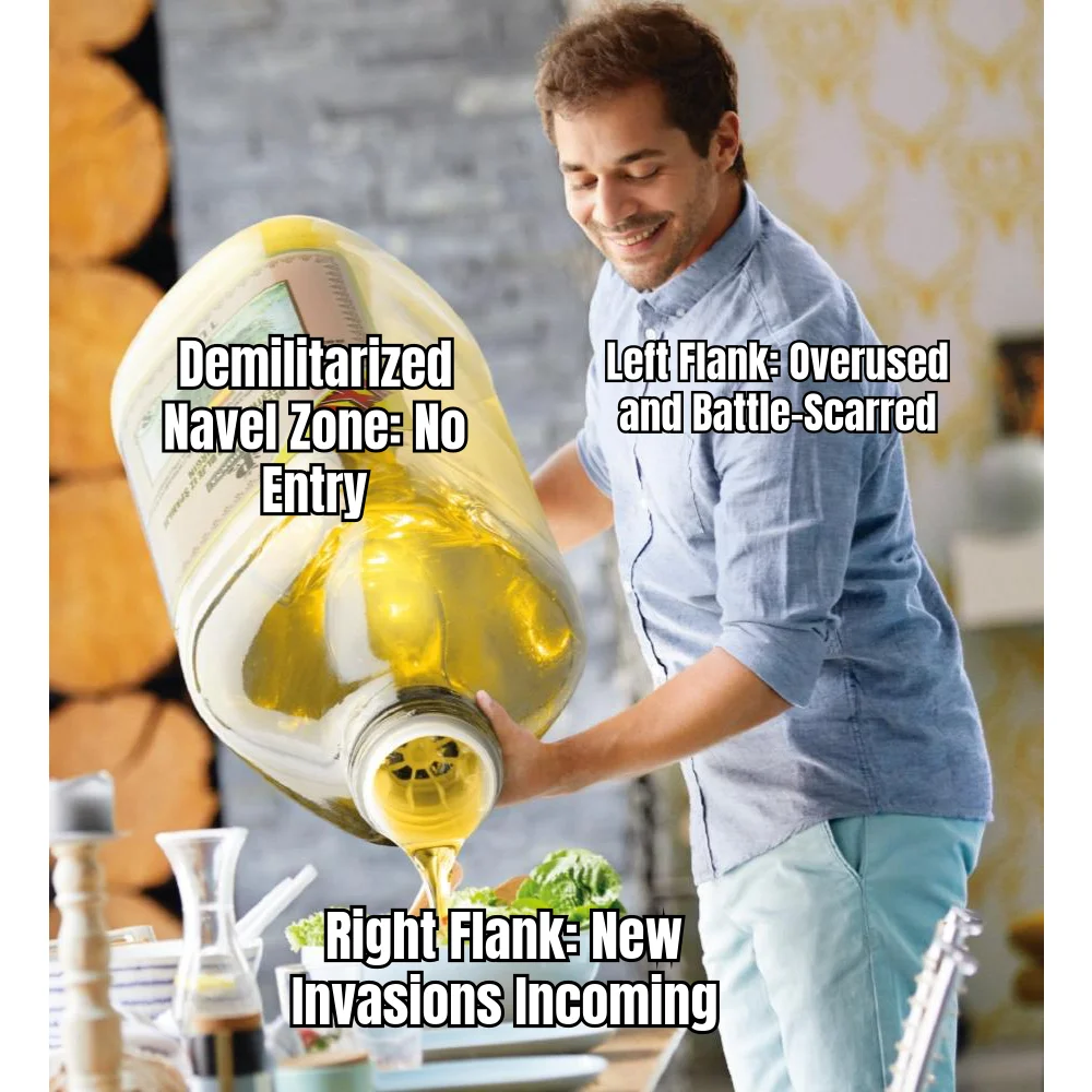 Abdominal Theater of Operations — Injection-site rotation has escalated from skincare ritual to full geopolitical conflict, with contested flanks and a strictly neutral navel.