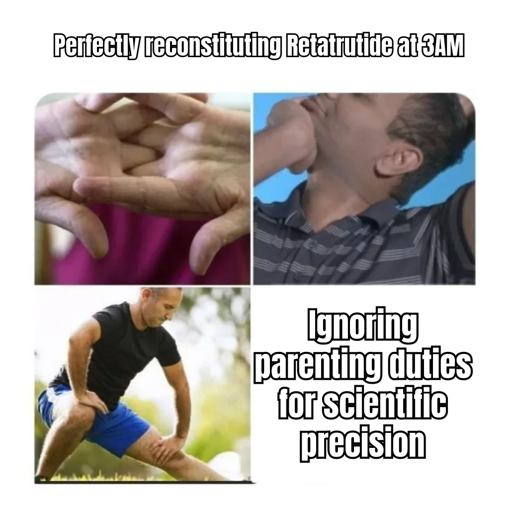 Bacteriostatic Fatherhood — The newborn can cry through the night; the reconstitution math cannot.