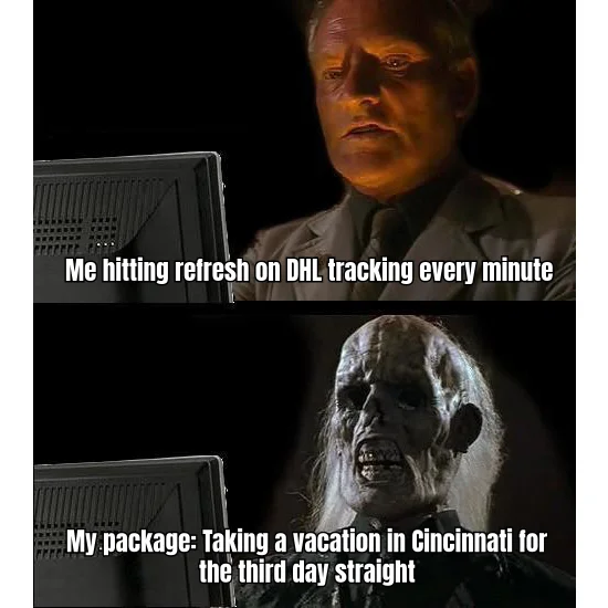 Cincinnati Purgatory — The vial exists. The tracking number exists. The movement does not. You have refreshed 400 times today and it is still 'Arrived at facility.'