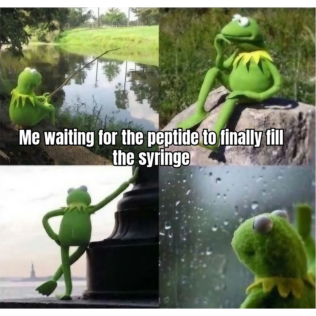 Draw Time Dilation Syndrome — The reconstitution ritual promises 5 minutes and delivers a geologic era of plunger-pulling.