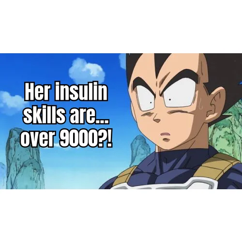 Grandma's Power Level Is Over 9000 IU — A Type 1 veteran of forty years silently watches a 24-year-old reconstitute retatrutide from a YouTube tutorial.