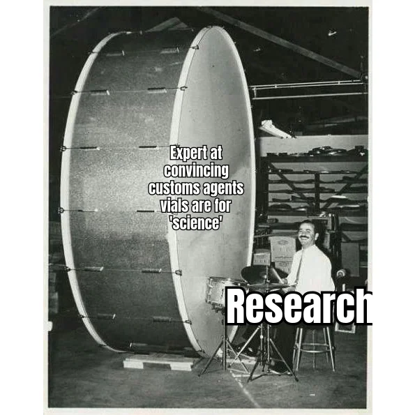 Legally, The Research Subject Is Myself — He is not smuggling. He is conducting an n=1 longitudinal trial and the shipping address is his femoral vein.