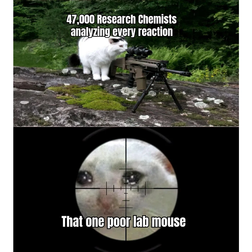 N=1 Under Surveillance — A Discord server of 47,000 self-appointed research chemists trains their combined scope on the single rodent currently metabolizing their stack.