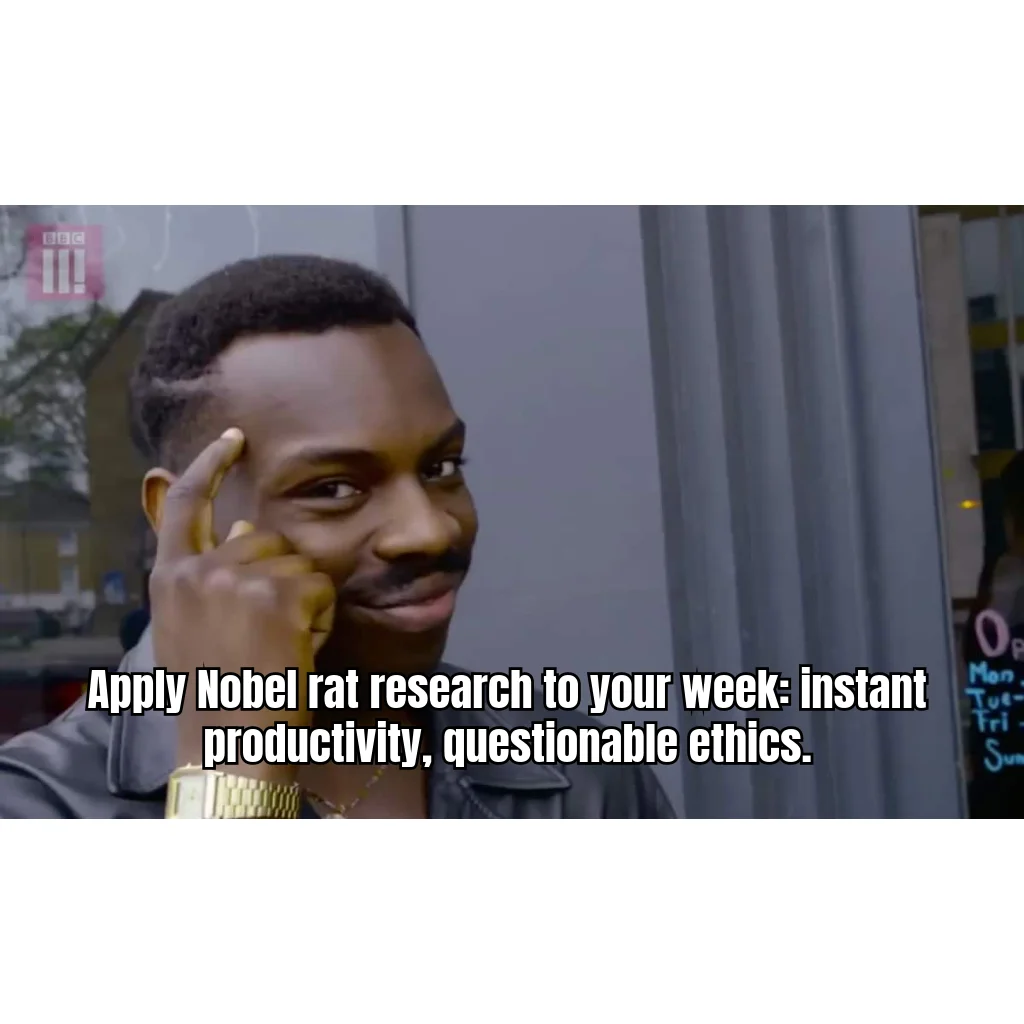 N=8 Rats, N=1 Tuesday — Extrapolating a small-cohort rodent study directly into your Monday morning protocol like a one-man IRB.