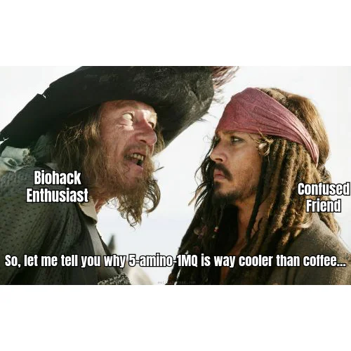 Nobody Asked About Your NNMT Inhibitor — Cornering a coworker at brunch to explain why your obscure metabolic capsule is, in fact, way cooler than their oat milk latte.