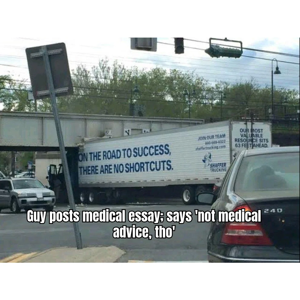 Not Medical Advice, Tho™ — A 2,000-word titration protocol with sources, spreadsheets, and a praying-hands emoji disclaimer load-bearing the entire post.