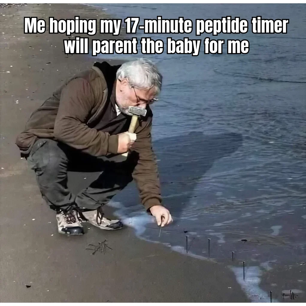 Pulse Window Parenting — He cannot hold the baby. He is waiting for the GH pulse. The baby will understand when she is older and also on peptides.