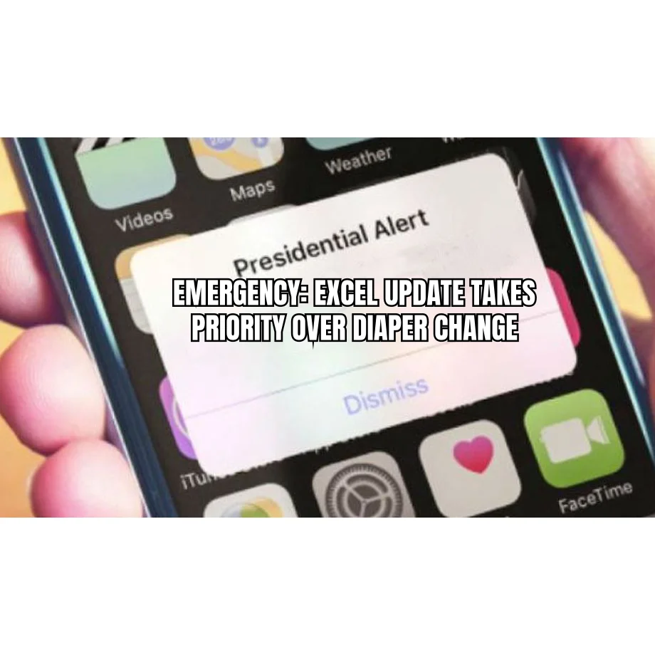 Q3 Protocol v17 Supersedes Parenting — Federal emergency broadcast confirms: the spreadsheet pin log cannot wait, and neither can the screaming infant — but one of them will.