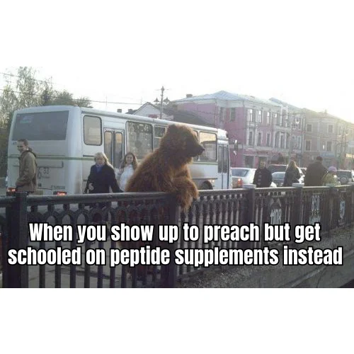Reverse Evangelism on the Porch — The Witness came with pamphlets. He left with a Tesamorelin protocol and a Telegram source.