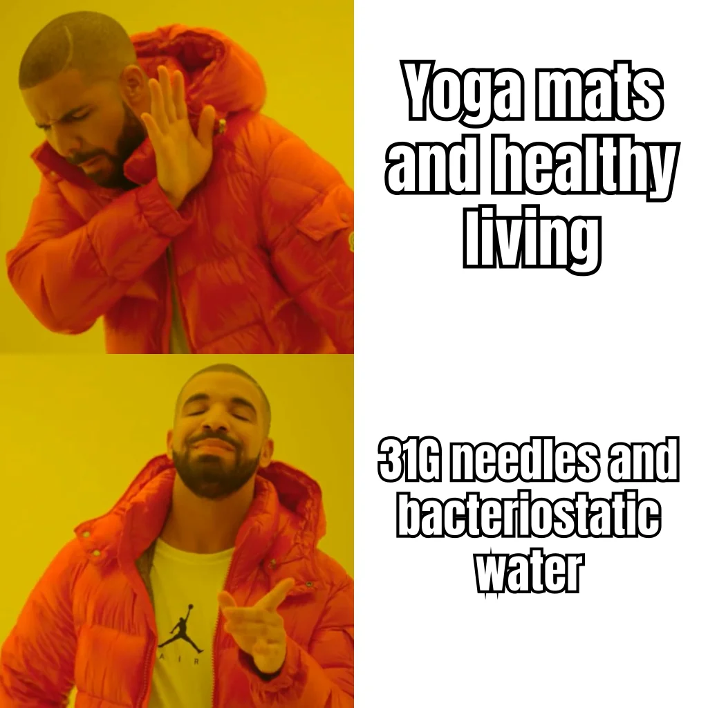 Shared Prime Account, Divergent Wellness — He rejects the mat. He accepts the muzzle-cap vial and the insulin syringe multipack with Subscribe & Save.