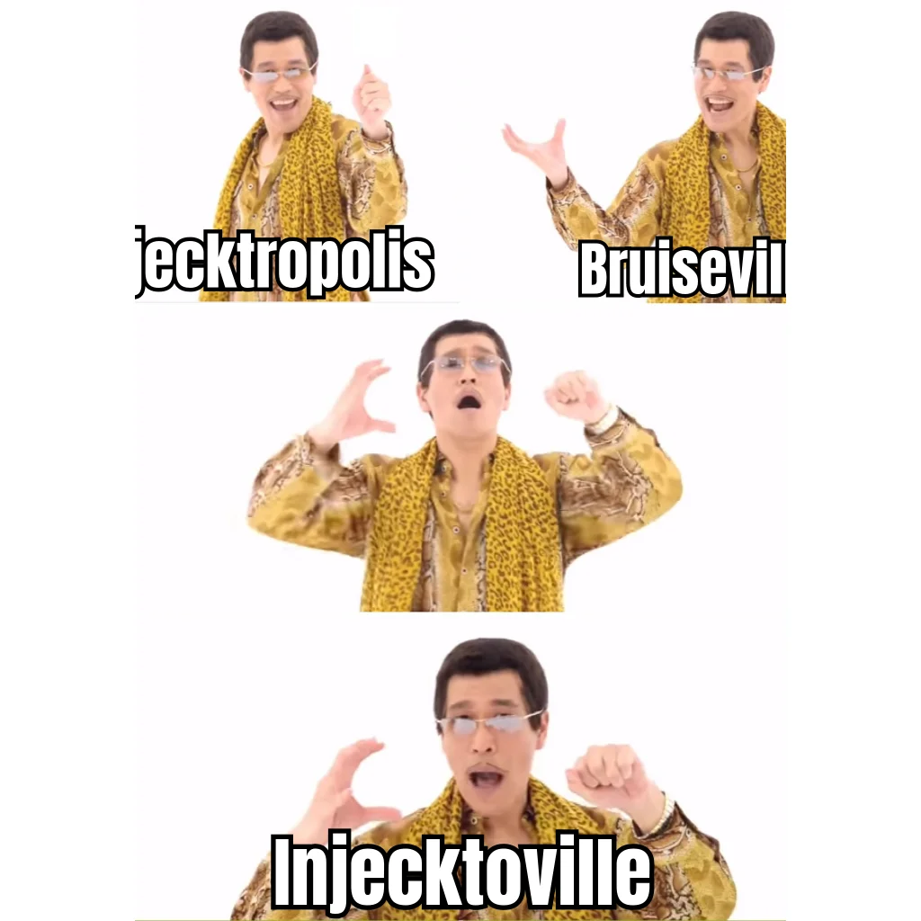 Welcome to Injecktoville — Your abdomen is now a metropolitan transit system with three stops, and every station is bruised.
